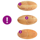 vidaXL világosbarna tömör akácfa ovális alakú asztallap 120x60x2 cm