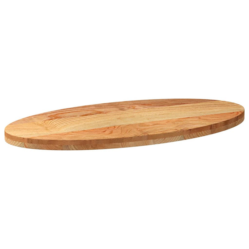 vidaXL világosbarna tömör akácfa ovális alakú asztallap 100x50x4 cm