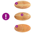 vidaXL világosbarna tömör akácfa ovális alakú asztallap 120x60x4 cm