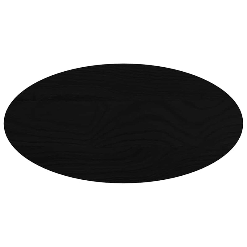 vidaXL sötétbarna tömör akácfa ovális alakú asztallap 80 x 40 x 2 cm