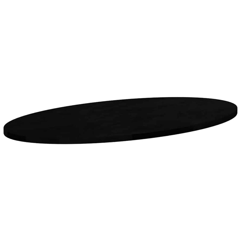 vidaXL sötétbarna tömör akácfa ovális alakú asztallap 80 x 40 x 2 cm