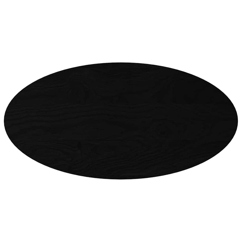 vidaXL sötétbarna tömör akácfa ovális alakú asztallap 100 x 50 x 2 cm