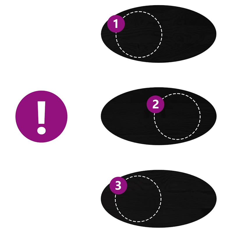 vidaXL sötétbarna tömör akácfa ovális alakú asztallap 100 x 50 x 2 cm