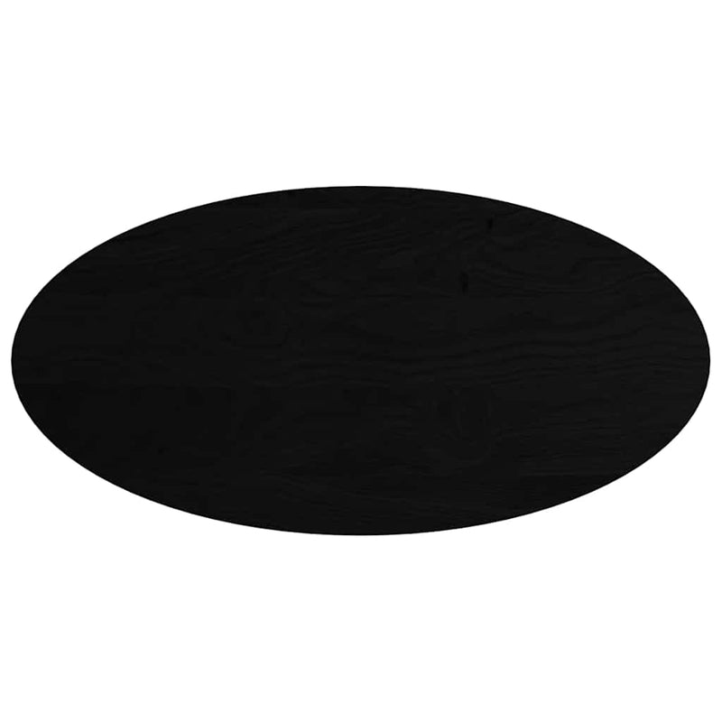 vidaXL sötétbarna tömör akácfa ovális alakú asztallap 120 x 60 x 2 cm