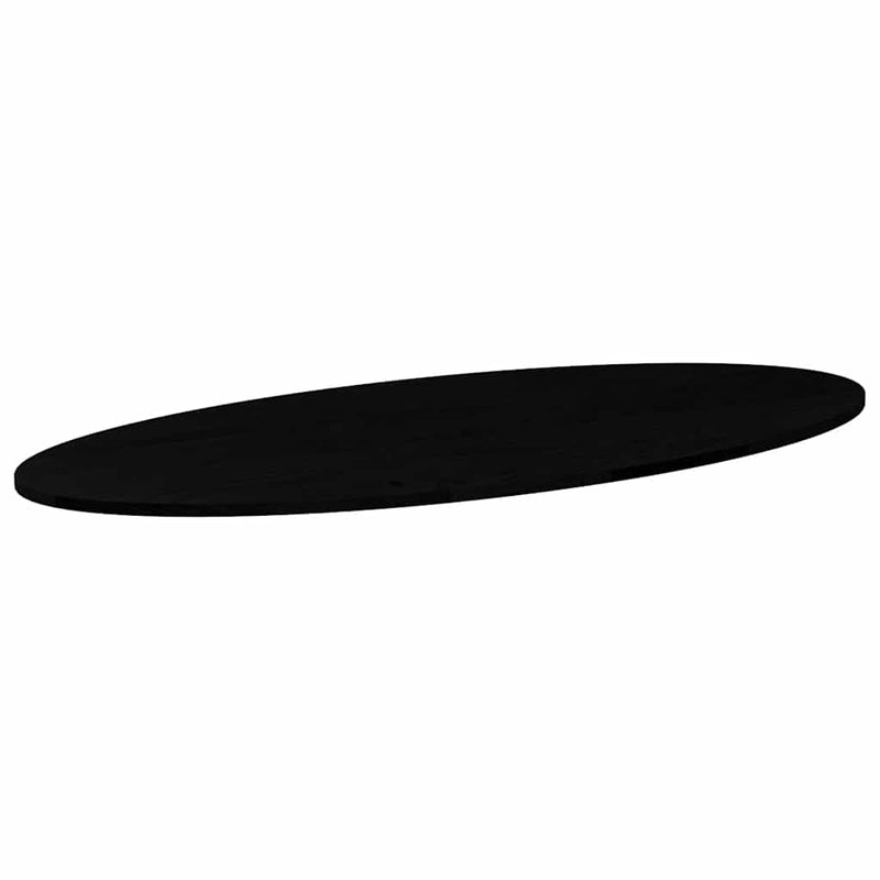 vidaXL sötétbarna tömör akácfa ovális alakú asztallap 140 x 60 x 2 cm