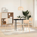 vidaXL sötétbarna tömör akácfa ovális alakú asztallap 80 x 40 x 4 cm