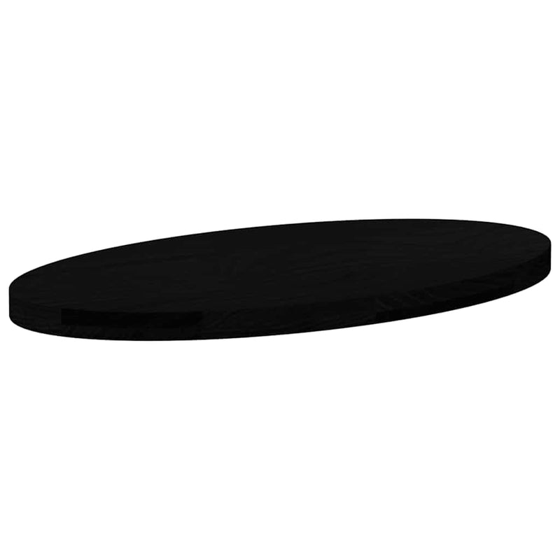 vidaXL sötétbarna tömör akácfa ovális alakú asztallap 80 x 40 x 4 cm