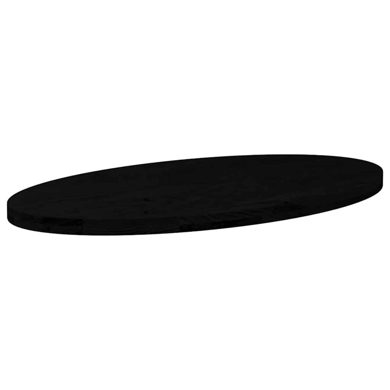 vidaXL sötétbarna tömör akácfa ovális alakú asztallap 100 x 50 x 4 cm