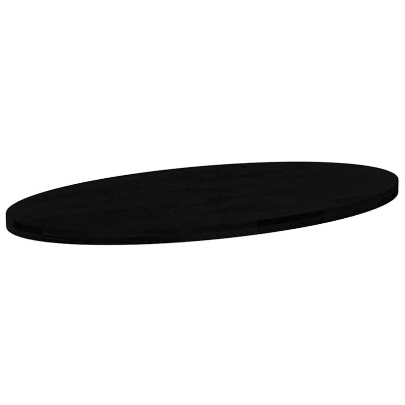 vidaXL sötétbarna tömör akácfa ovális alakú asztallap 120 x 60 x 4 cm