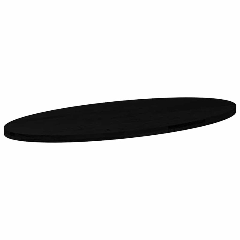 vidaXL sötétbarna tömör akácfa ovális alakú asztallap 140 x 60 x 4 cm