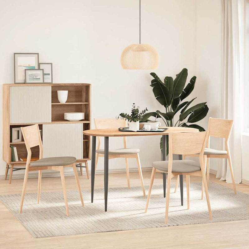 vidaXL tömör akácfa ovális alakú asztallap 120 x 60 x 2 cm