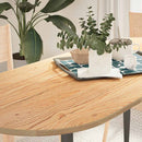 vidaXL tömör akácfa ovális alakú asztallap 140 x 60 x 2 cm