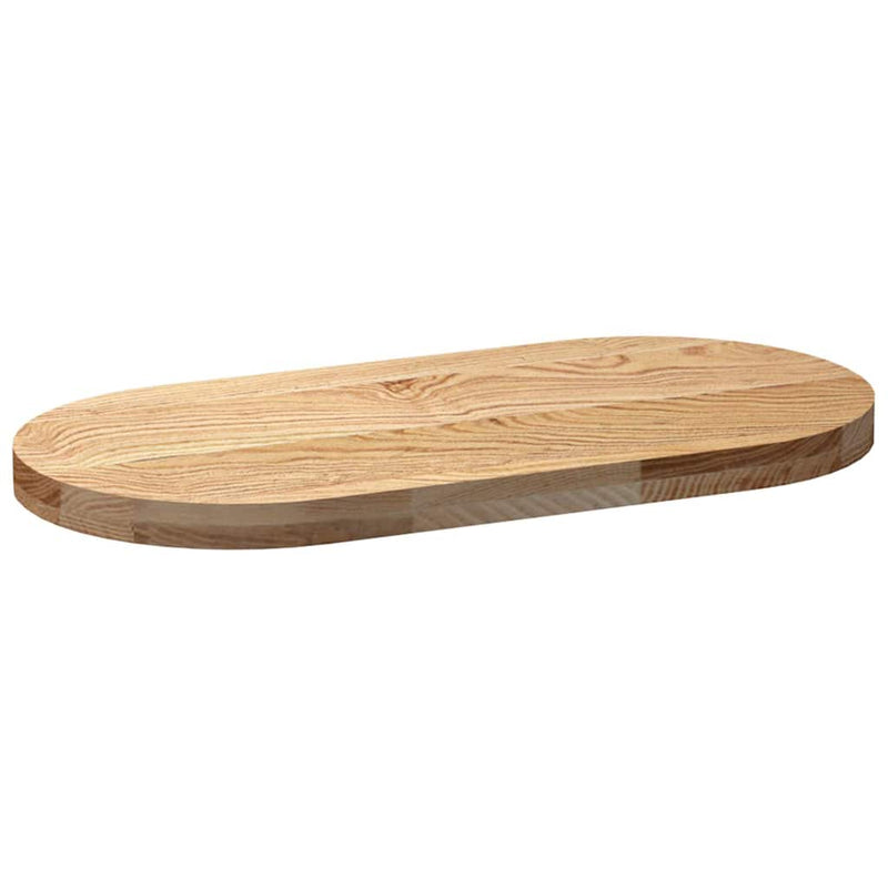 vidaXL tömör akácfa ovális alakú asztallap 80 x 40 x 4 cm