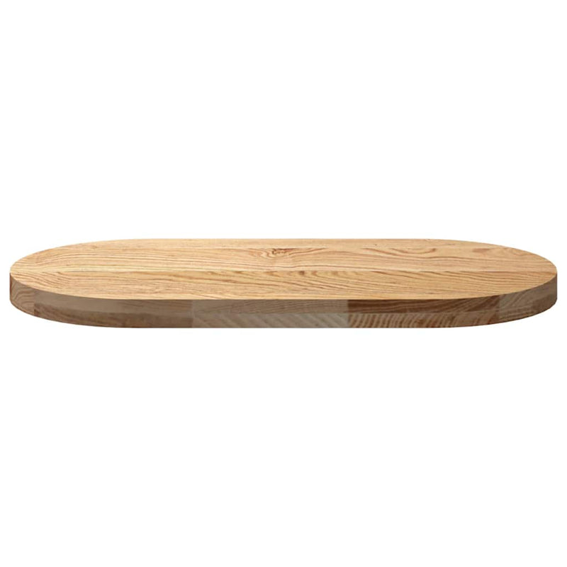 vidaXL tömör akácfa ovális alakú asztallap 80 x 40 x 4 cm