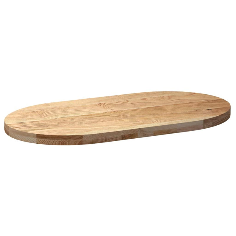 vidaXL tömör akácfa ovális alakú asztallap 100 x 50 x 4 cm