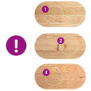 vidaXL tömör akácfa ovális alakú asztallap 100 x 50 x 4 cm