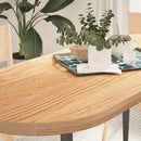 vidaXL tömör akácfa ovális alakú asztallap 140 x 60 x 4 cm