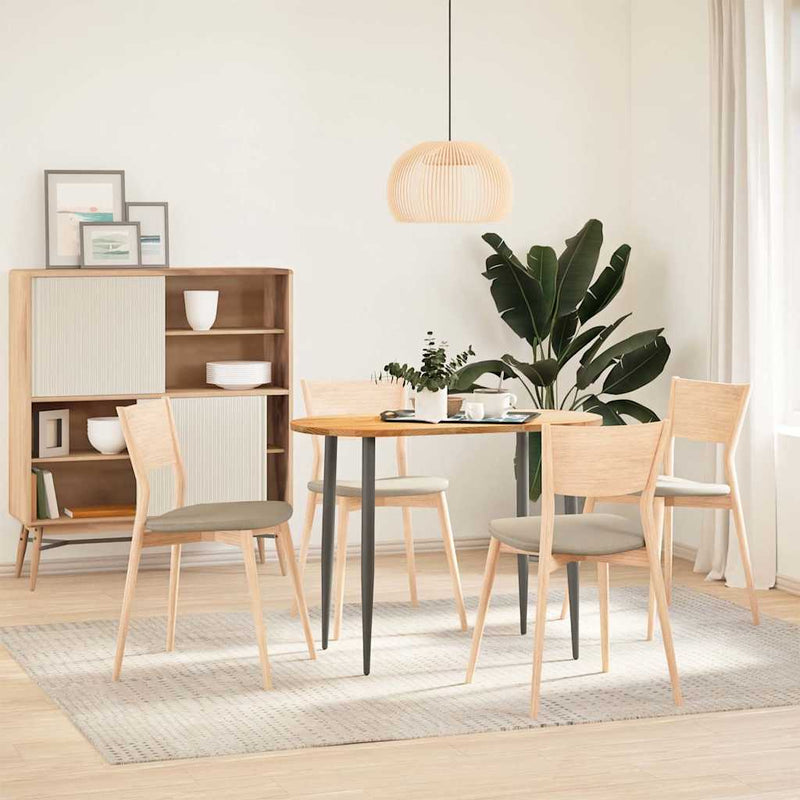 vidaXL világosbarna tömör akácfa ovális alakú asztallap 100x50x2 cm