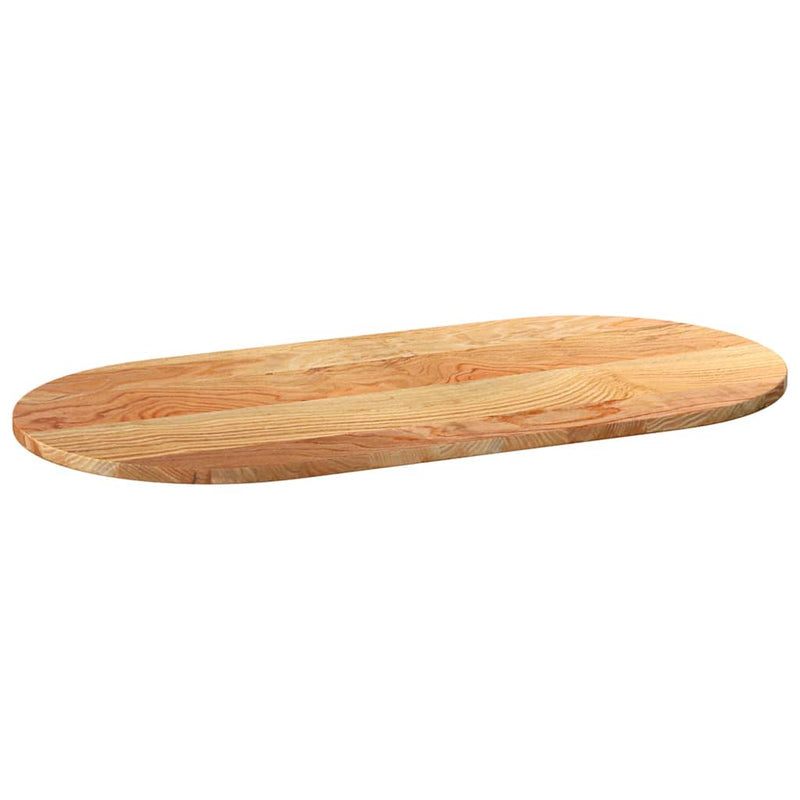 vidaXL világosbarna tömör akácfa ovális alakú asztallap 100x50x2 cm