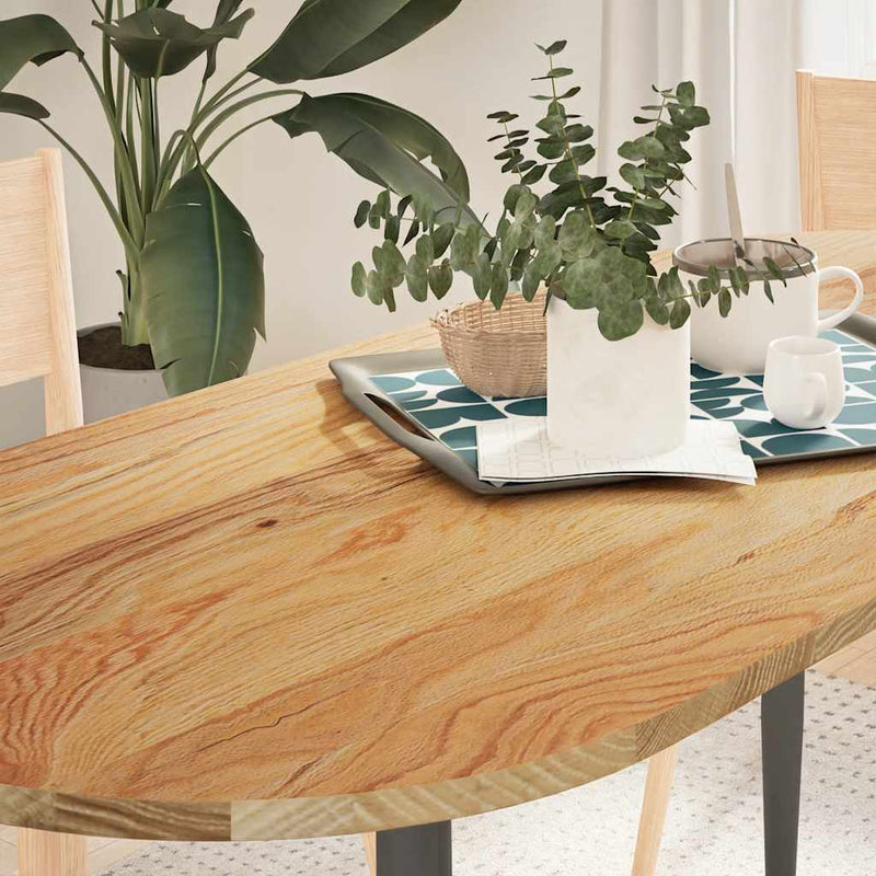 vidaXL világosbarna tömör akácfa ovális alakú asztallap 140x60x2 cm