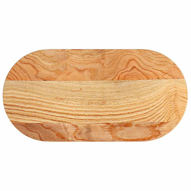 vidaXL világosbarna tömör akácfa ovális alakú asztallap 80 x 40 x 4 cm