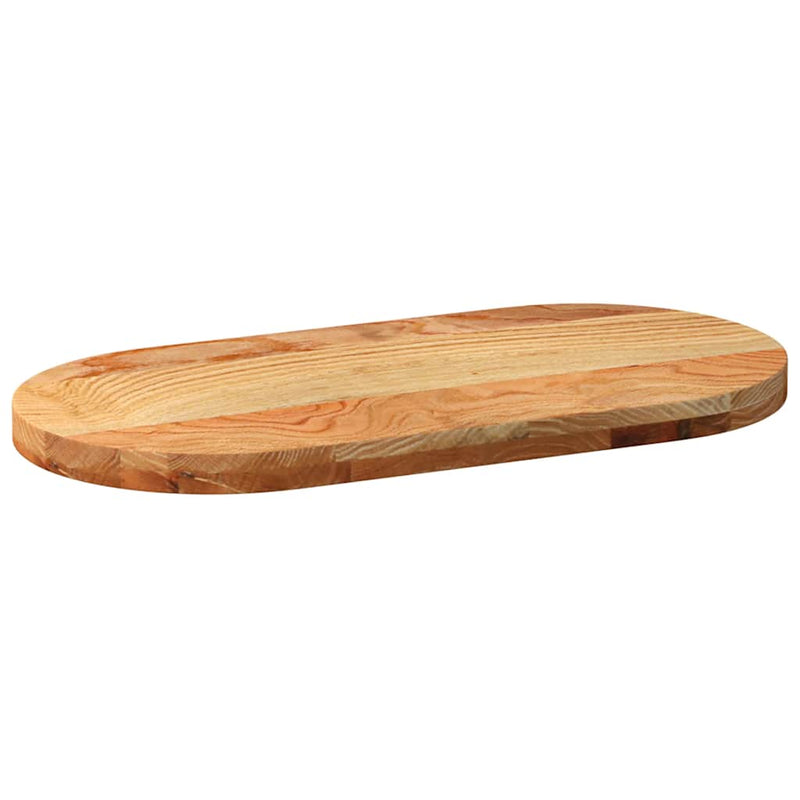 vidaXL világosbarna tömör akácfa ovális alakú asztallap 80 x 40 x 4 cm