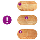 vidaXL világosbarna tömör akácfa ovális alakú asztallap 80 x 40 x 4 cm