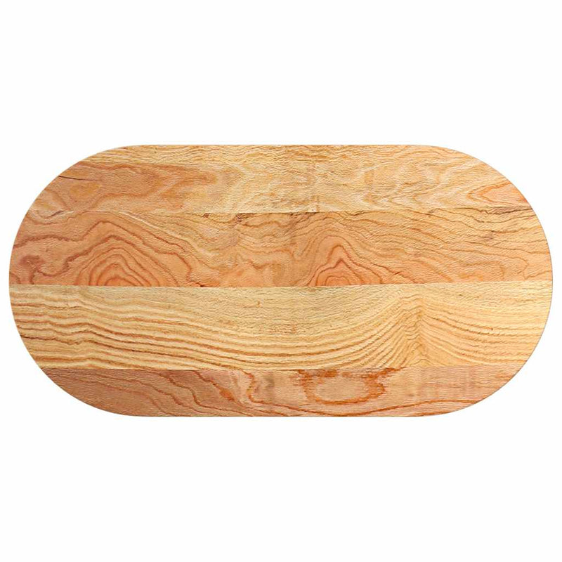 vidaXL világosbarna tömör akácfa ovális alakú asztallap 100x50x4 cm