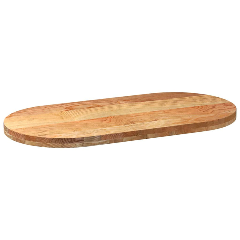 vidaXL világosbarna tömör akácfa ovális alakú asztallap 100x50x4 cm