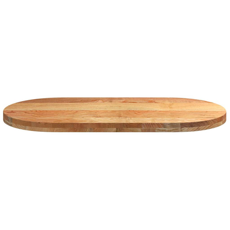 vidaXL világosbarna tömör akácfa ovális alakú asztallap 100x50x4 cm