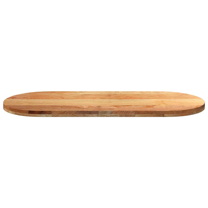 vidaXL világosbarna tömör akácfa ovális alakú asztallap 140x60x4 cm
