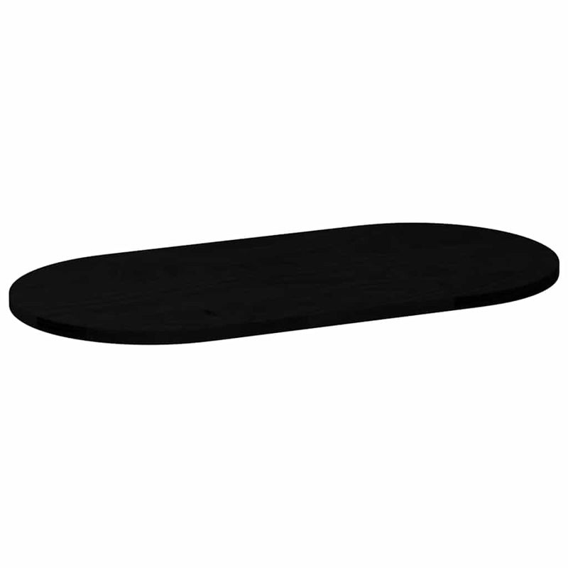 vidaXL sötétbarna tömör akácfa ovális alakú asztallap 80 x 40 x 2 cm