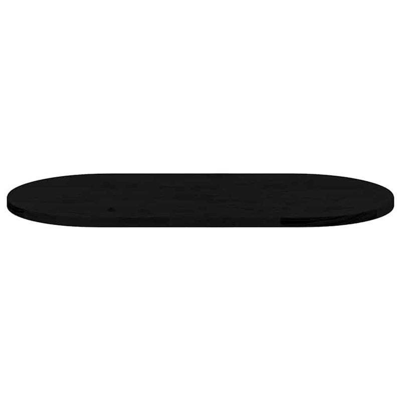 vidaXL sötétbarna tömör akácfa ovális alakú asztallap 80 x 40 x 2 cm