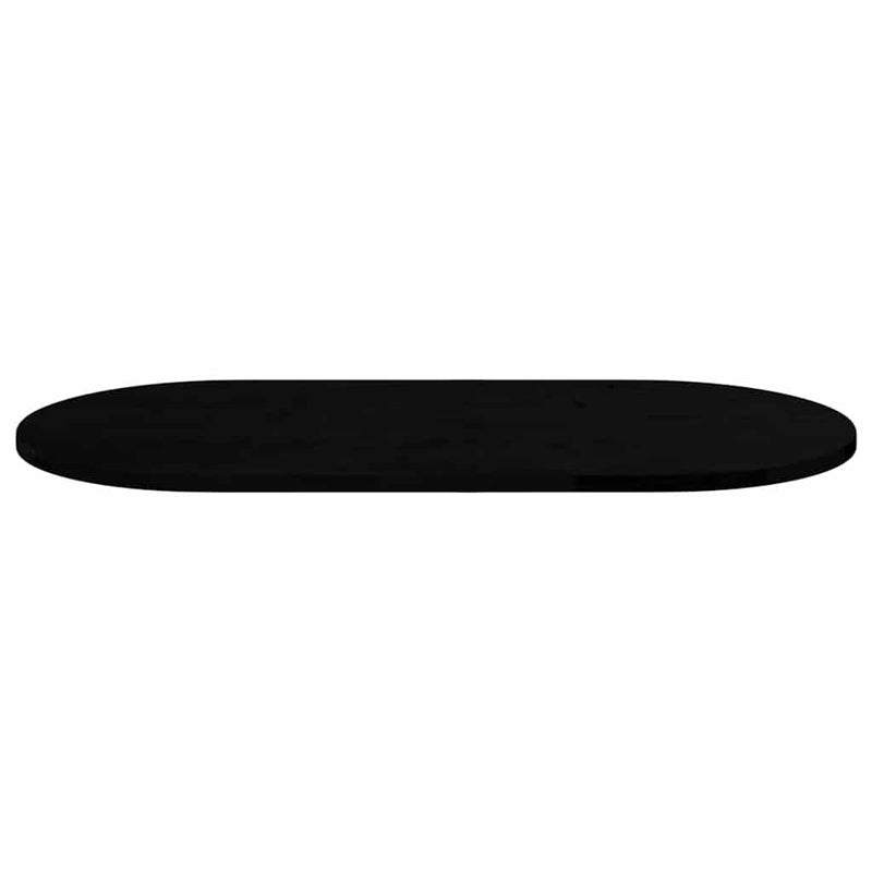 vidaXL sötétbarna tömör akácfa ovális alakú asztallap 100 x 50 x 2 cm