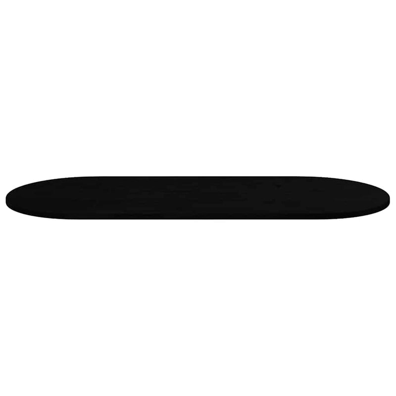vidaXL sötétbarna tömör akácfa ovális alakú asztallap 140 x 60 x 2 cm