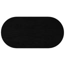 vidaXL sötétbarna tömör akácfa ovális alakú asztallap 80 x 40 x 4 cm