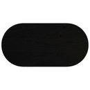 vidaXL sötétbarna tömör akácfa ovális alakú asztallap 100 x 50 x 4 cm