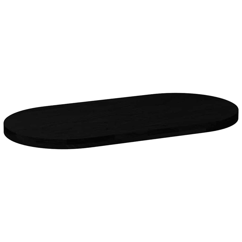 vidaXL sötétbarna tömör akácfa ovális alakú asztallap 100 x 50 x 4 cm