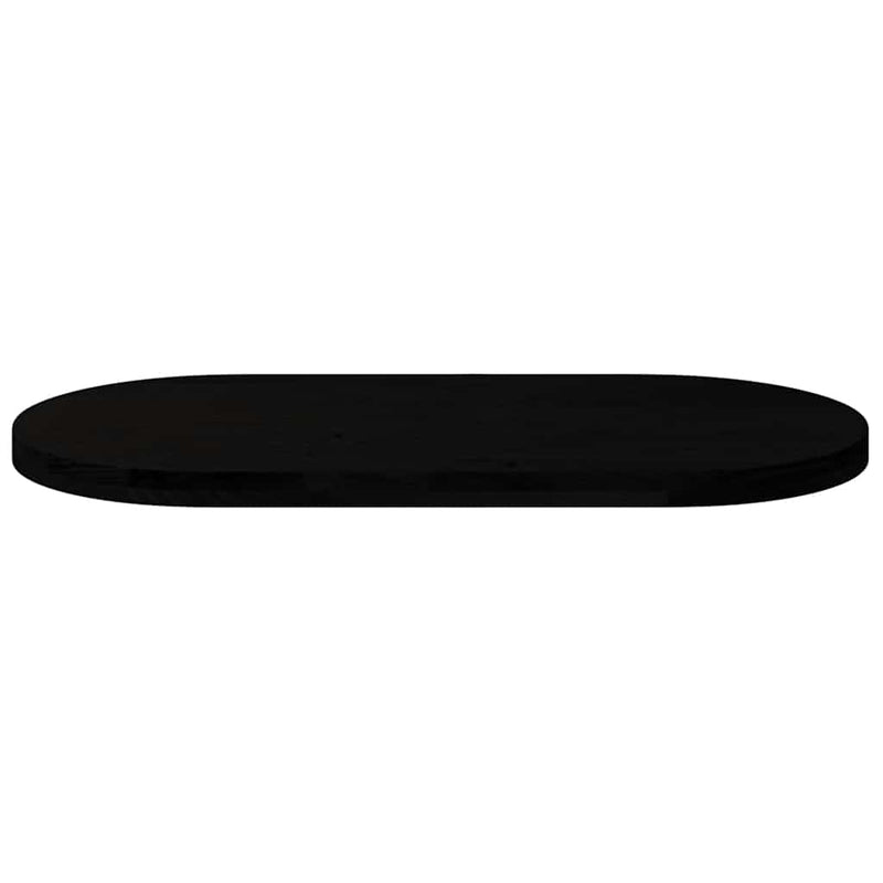 vidaXL sötétbarna tömör akácfa ovális alakú asztallap 100 x 50 x 4 cm