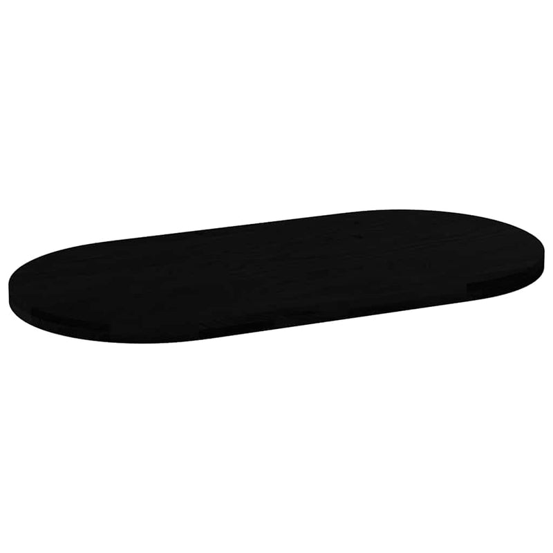 vidaXL sötétbarna tömör akácfa ovális alakú asztallap 120 x 60 x 4 cm