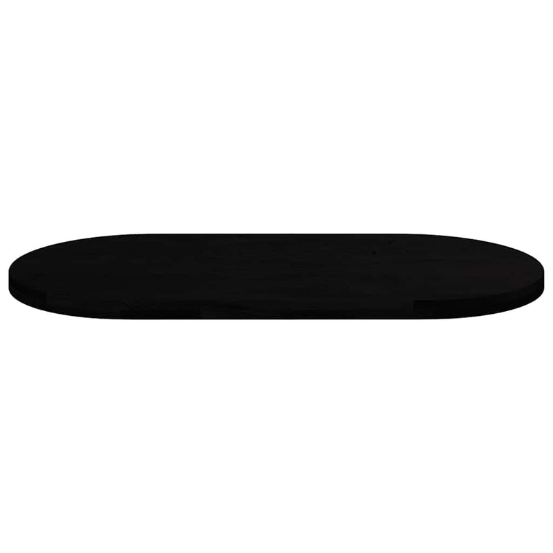 vidaXL sötétbarna tömör akácfa ovális alakú asztallap 120 x 60 x 4 cm