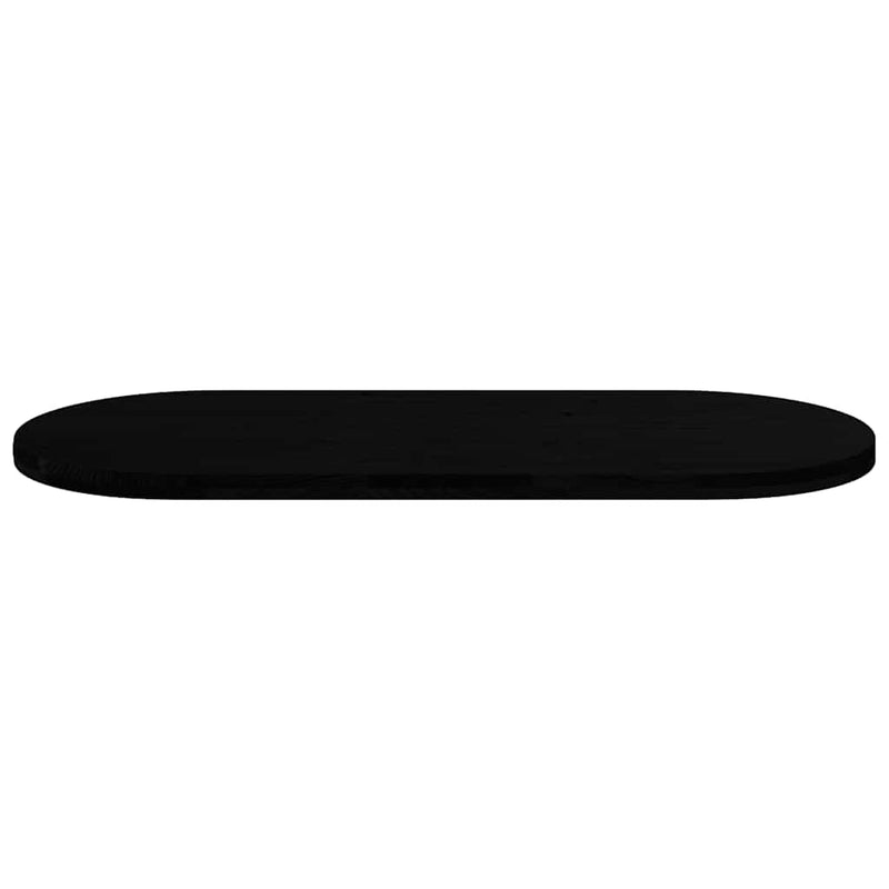 vidaXL sötétbarna tömör akácfa ovális alakú asztallap 140 x 60 x 4 cm
