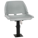 vidaXL 2 részes szürke összecsukható hajóülés párna nélkül 48x51x41 cm
