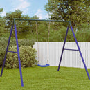 vidaXL kék egyszemélyes kültéri hinta gyerekeknek állítható kötéllel