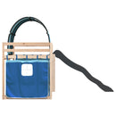 vidaXL kék emeletes ágy csúszdával és függönnyel 90 x 200 cm