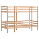vidaXL tömör fenyőfa emeletes ágy matrac nélkül 90 x 190 cm
