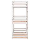 vidaXL fehér tömör fenyőfa hármas emeletes ágy 80 x 200 cm