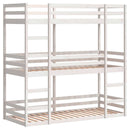 vidaXL fehér tömör fenyőfa háromszintes ágy 90 x 200 cm