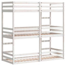 vidaXL fehér tömör fenyőfa háromszintes ágy 90 x 200 cm