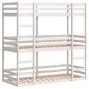vidaXL fehér tömör fenyőfa háromszintes ágy 90 x 190 cm